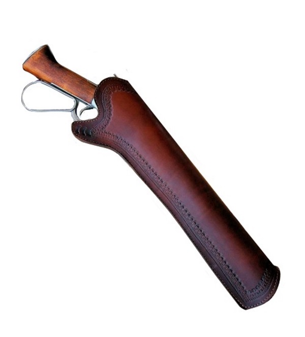 (image for) Western Classic Leather Mares Leg Holster (RH Draw / Brown / Fits Most Models 12.9")